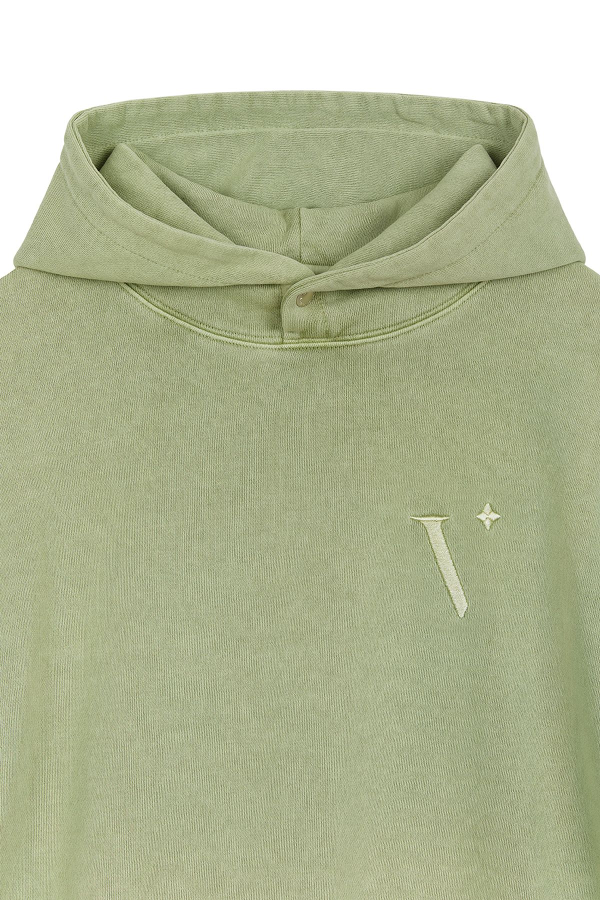 비바스튜디오(VIVASTUDIO) BASIC SYMBOL LOGO HOODIE [LIGHT GREEN]