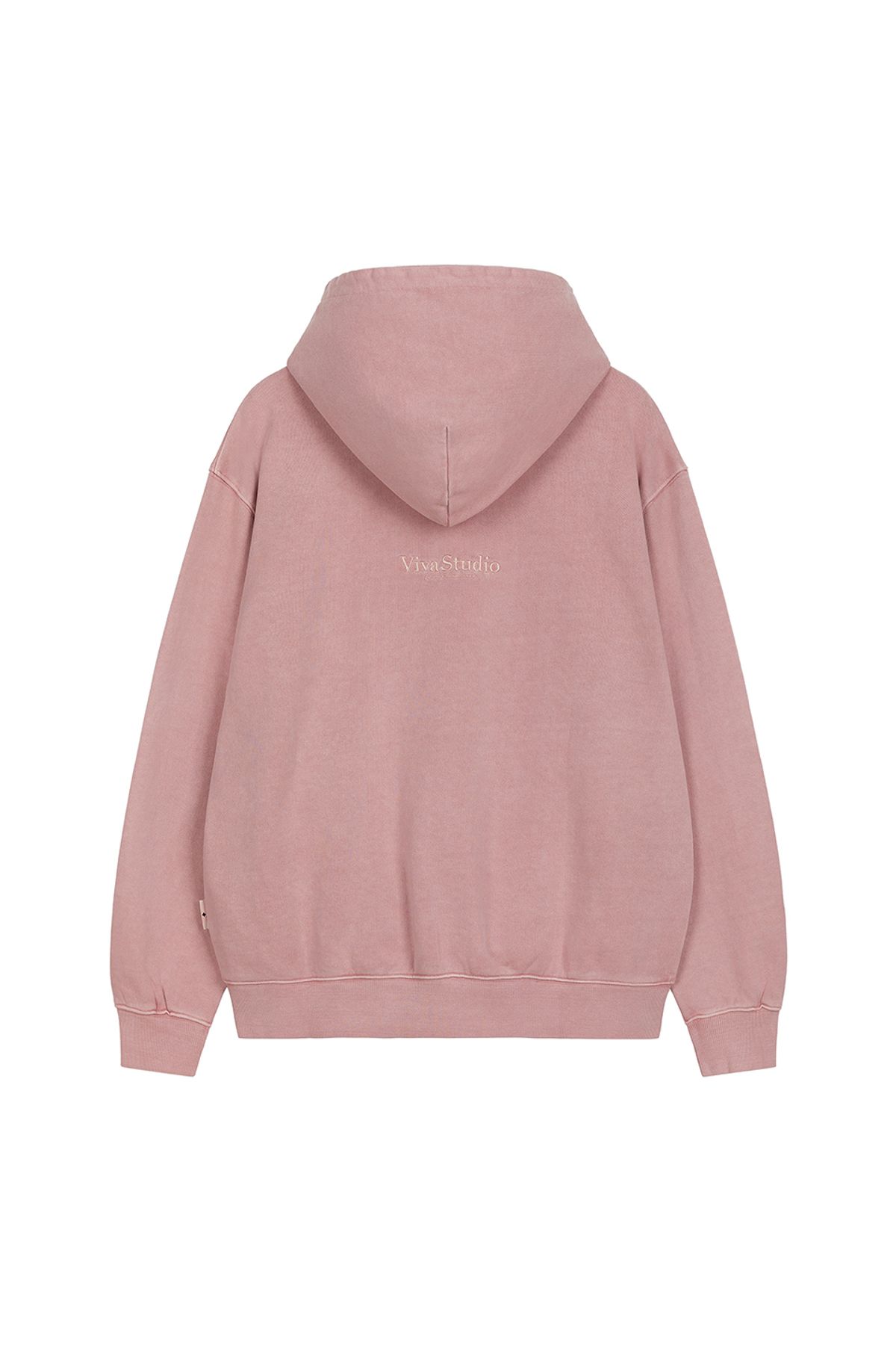 비바스튜디오(VIVASTUDIO) BASIC SYMBOL LOGO HOODIE [PINK]