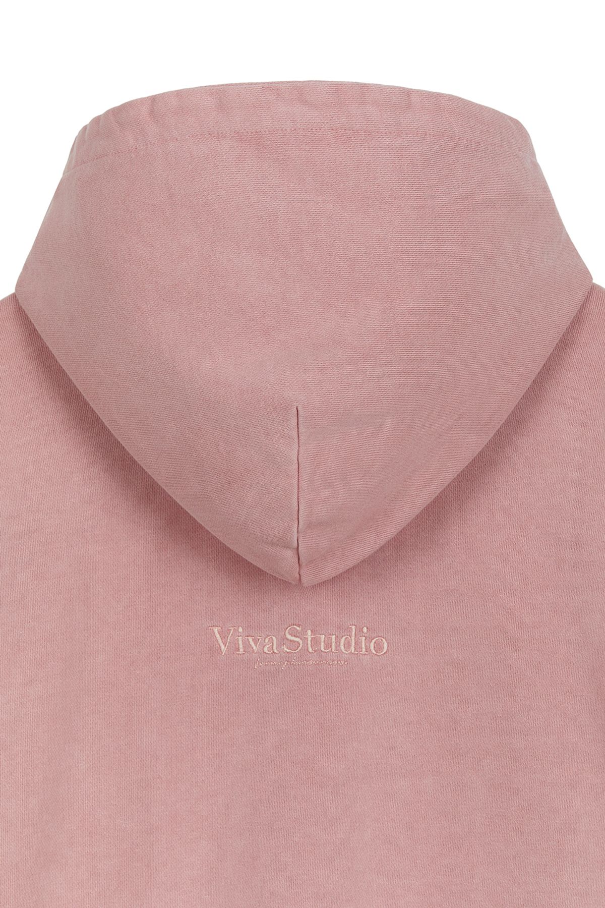 비바스튜디오(VIVASTUDIO) BASIC SYMBOL LOGO HOODIE [PINK]