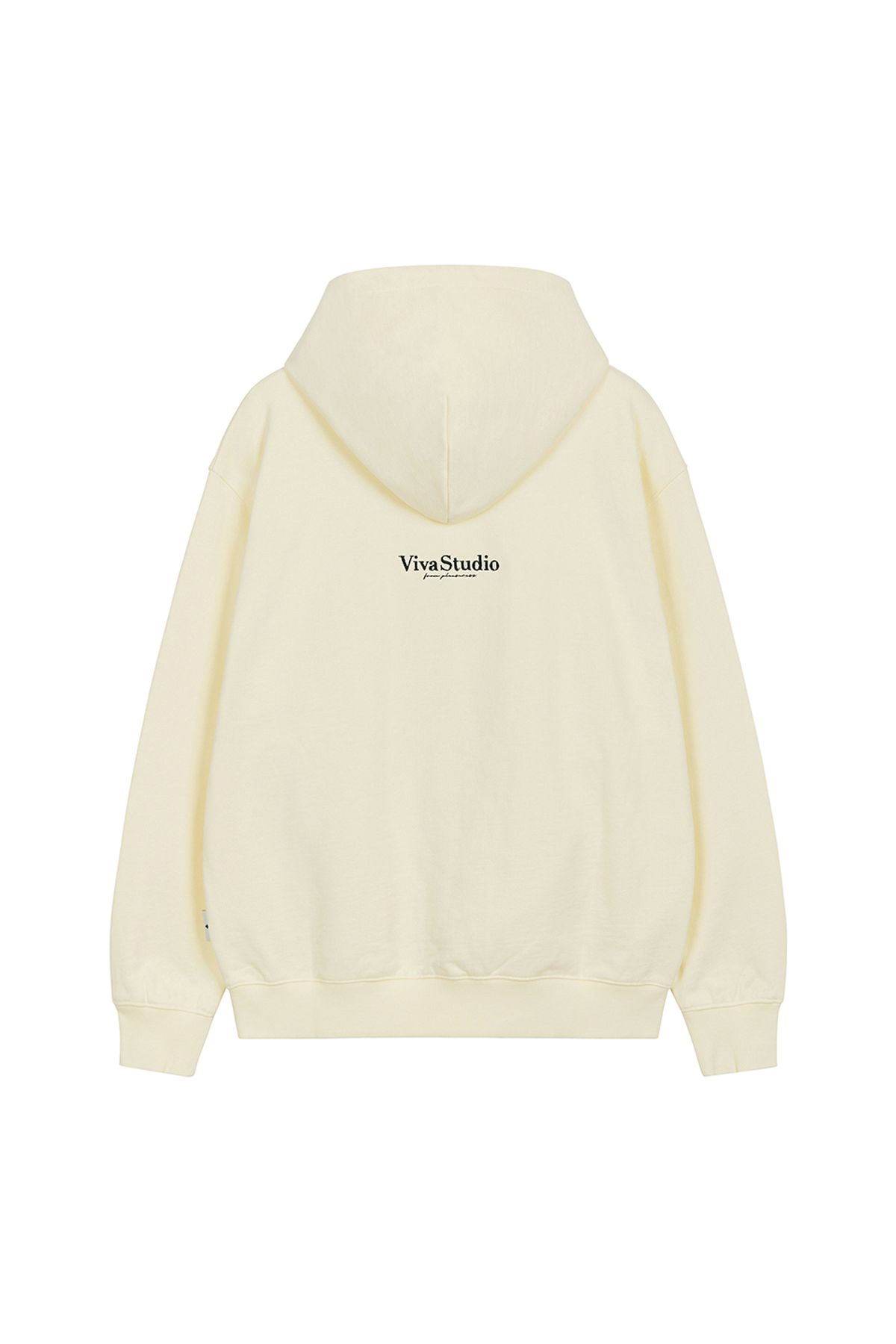 비바스튜디오(VIVASTUDIO) BASIC SYMBOL LOGO HOODIE [IVORY]