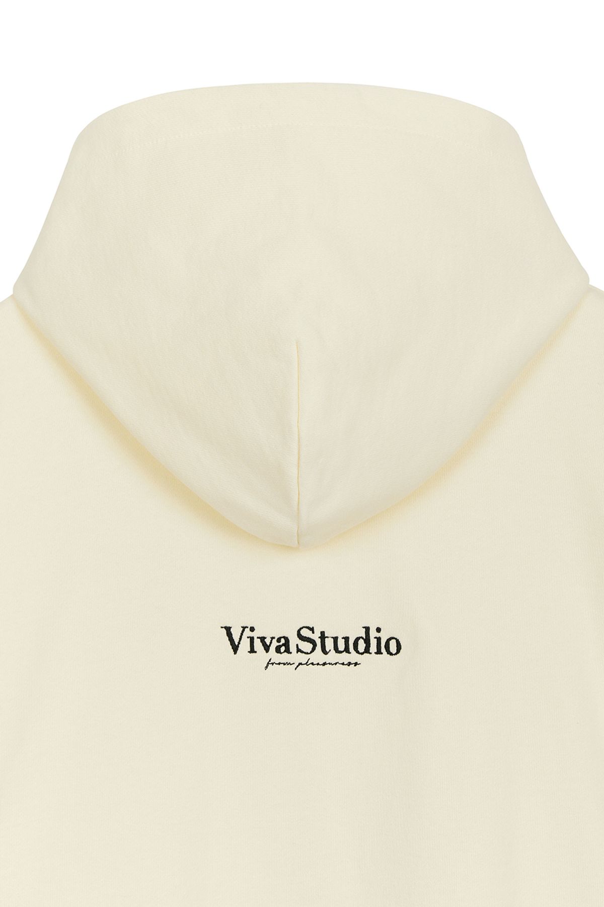 비바스튜디오(VIVASTUDIO) BASIC SYMBOL LOGO HOODIE [IVORY]