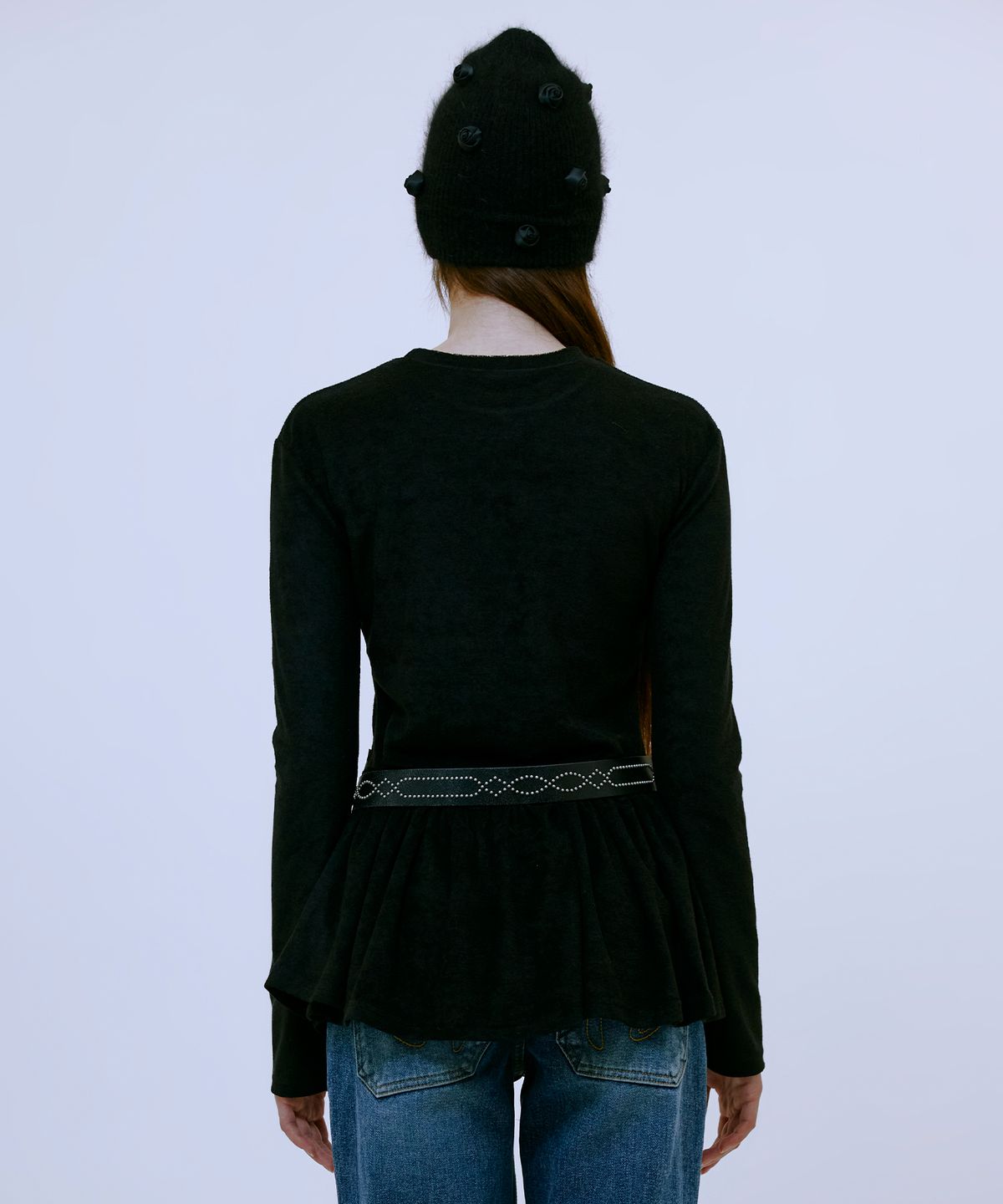 써틴먼스(13MONTH) Flare Edge Top (BLACK)
