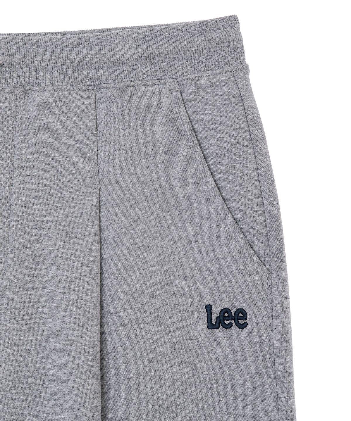 리(LEE) 트위치 로고 원턱 스웻 팬츠 그레이