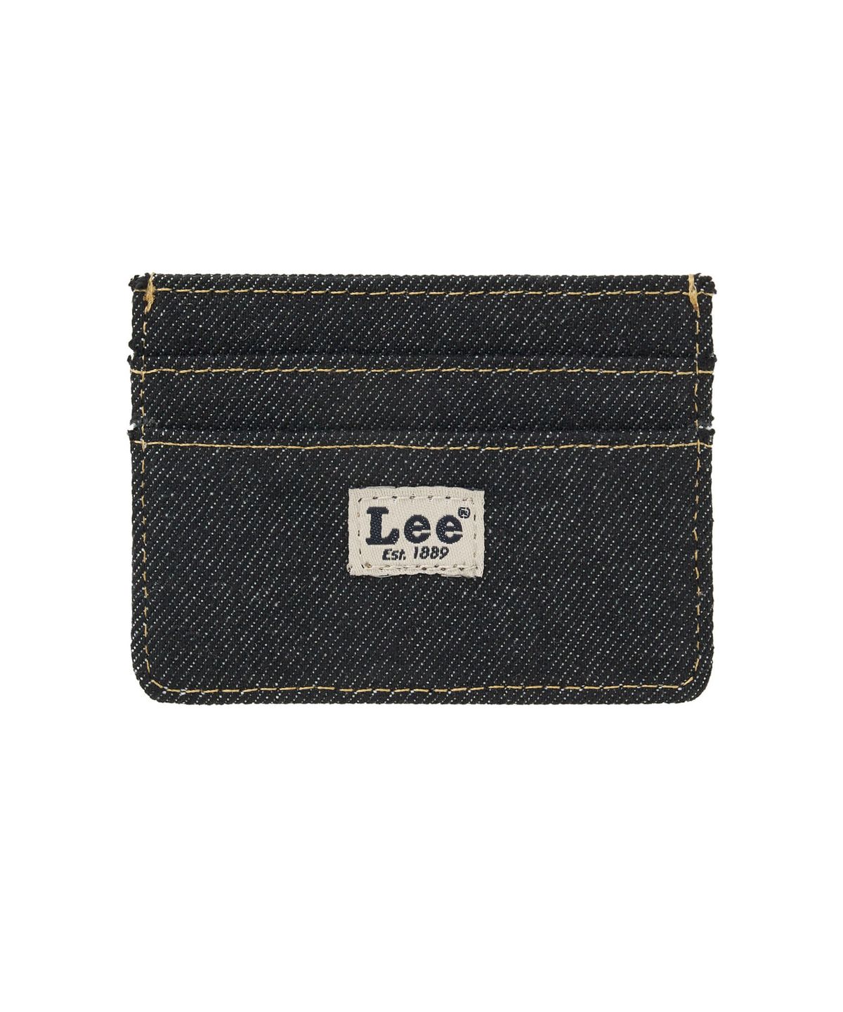 리(LEE) 데님 카드 홀더 블랙 로우