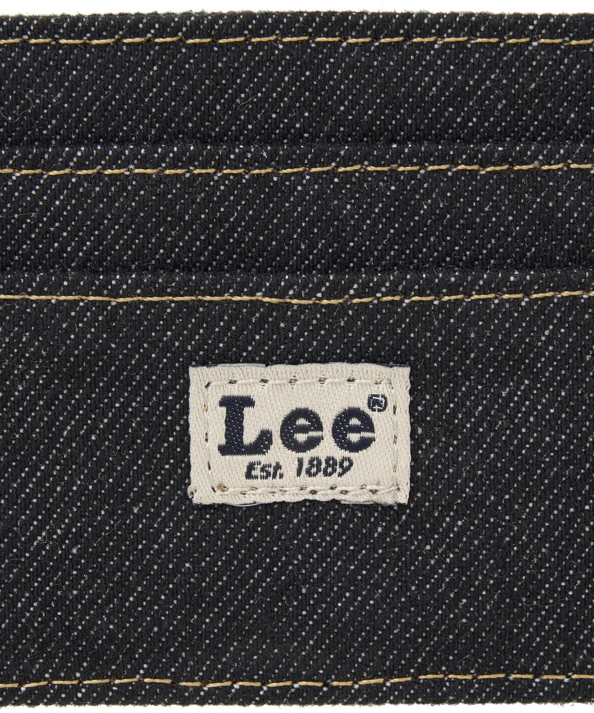 리(LEE) 데님 카드 홀더 블랙 로우
