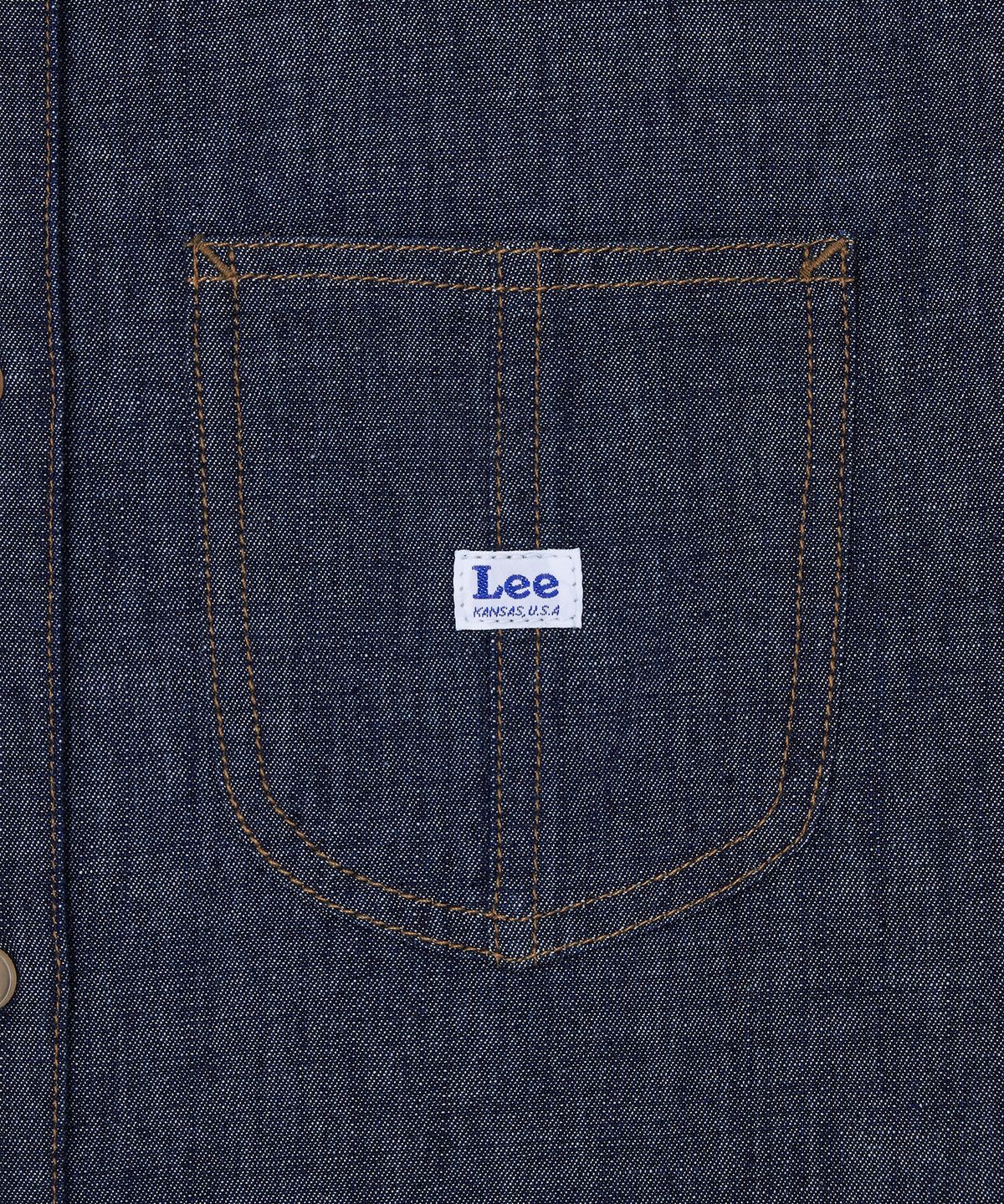 리(LEE) 셔츠 롱 원피스 인디고 로우