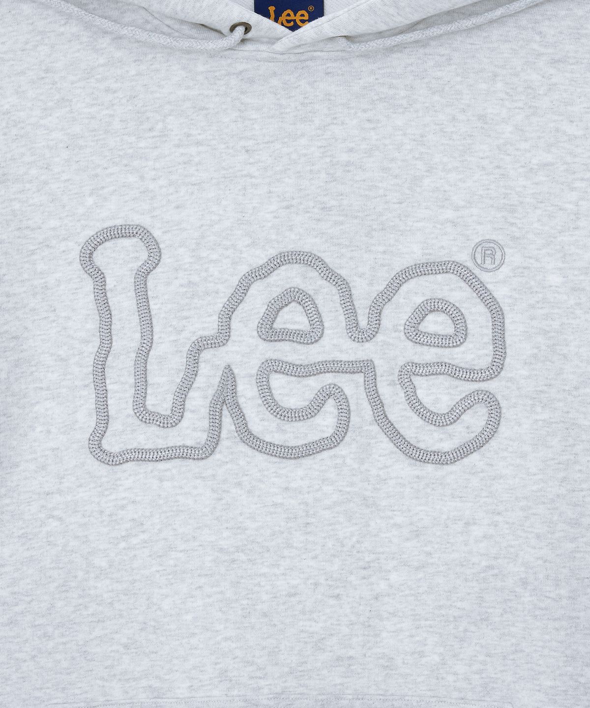 리(LEE) 체인 트위치 로고 후드 티셔츠 라이트 그레이