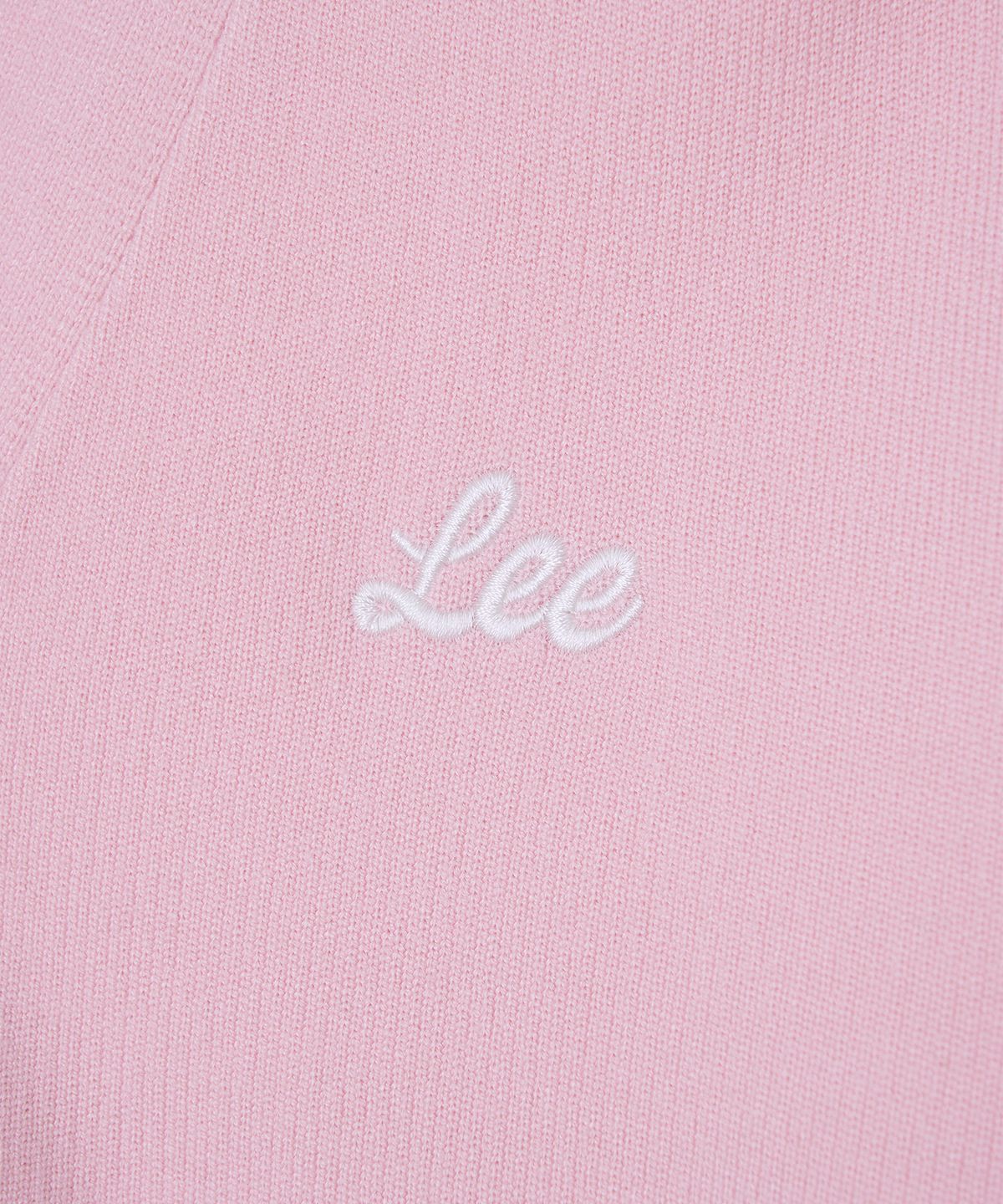 리(LEE) 우먼 에센셜 브이넥 가디건 피치