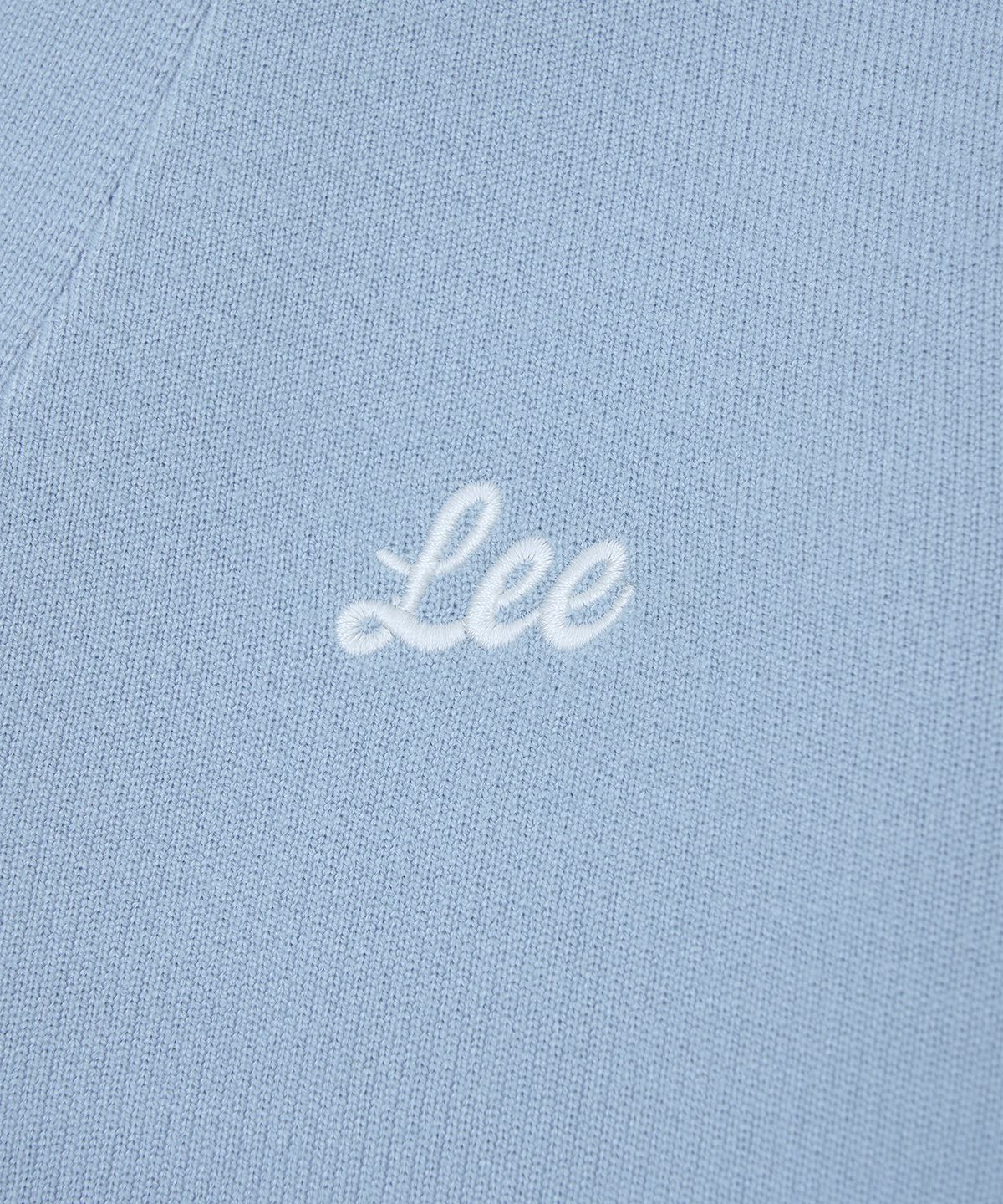 리(LEE) 우먼 에센셜 브이넥 가디건 스카이 블루