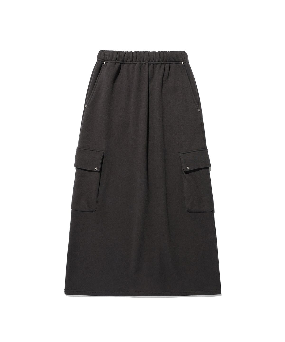 이스트쿤스트(ISTKUNST) MAXI CARGO SWEAT SKIRT_CHARCOAL(IK2EFFPA02A)