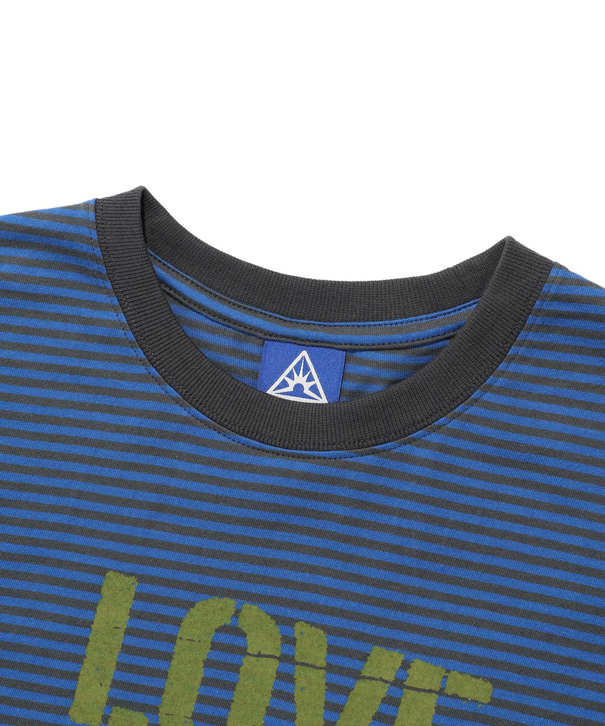 이스트쿤스트(ISTKUNST) LOVE IS STRIPE LS TEE_BLUE(IK2EFMT552A)