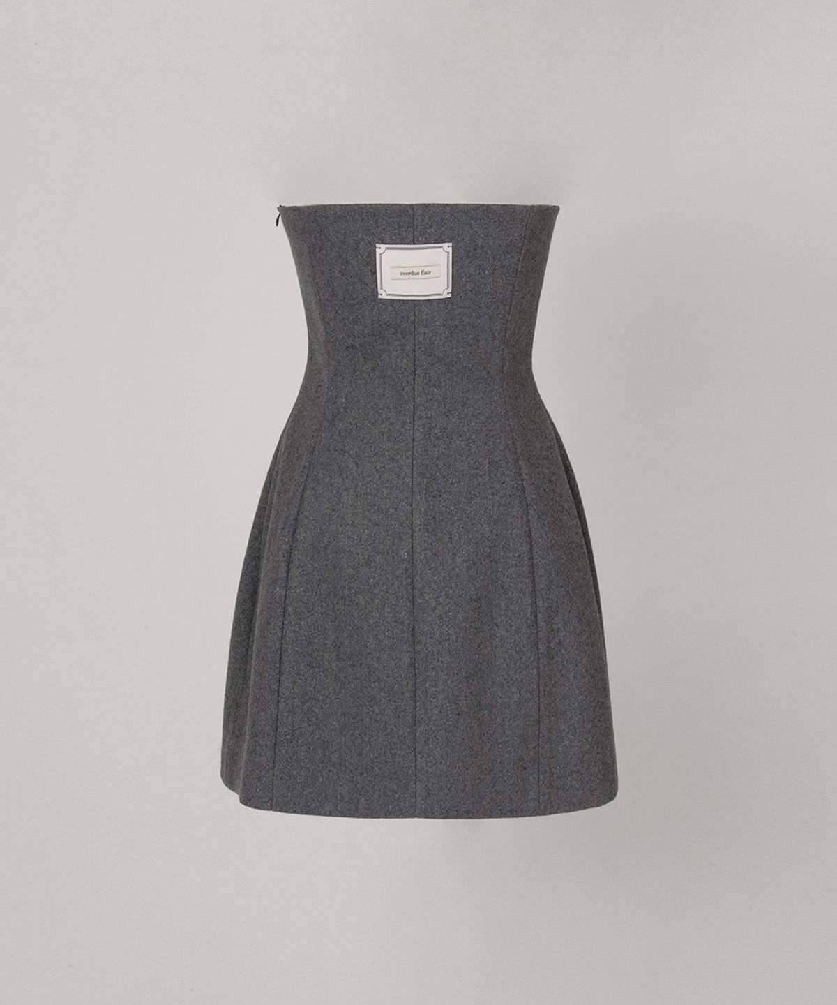 오버듀플레어(OVERDUEFLAIR) VOLUME TUBE DRESS_GRAY