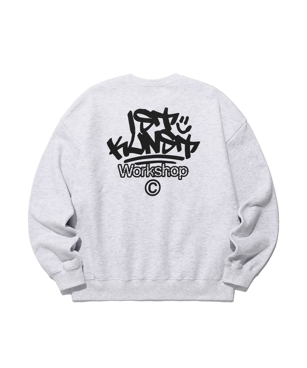 이스트쿤스트(ISTKUNST) IK TAG LOGO SWEATSHIRTS_LIGHT GREY(IK2EFMM451A)