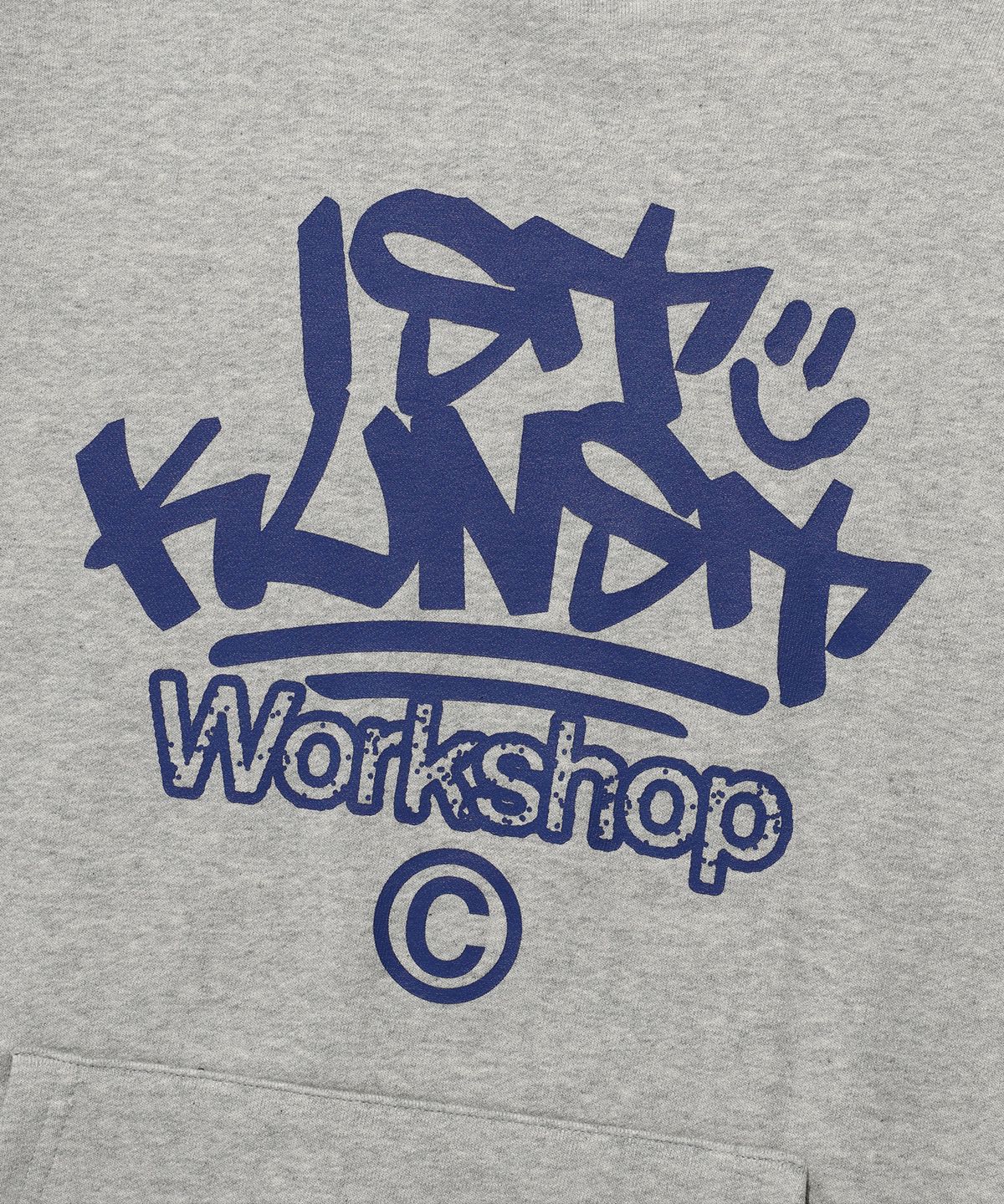 이스트쿤스트(ISTKUNST) IK TAG LOGO HOODIE_GREY(IK2EFMM415A)