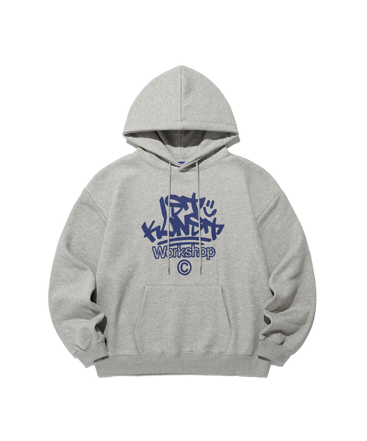 이스트쿤스트(ISTKUNST) IK TAG LOGO HOODIE_GREY(IK2EFMM415A)