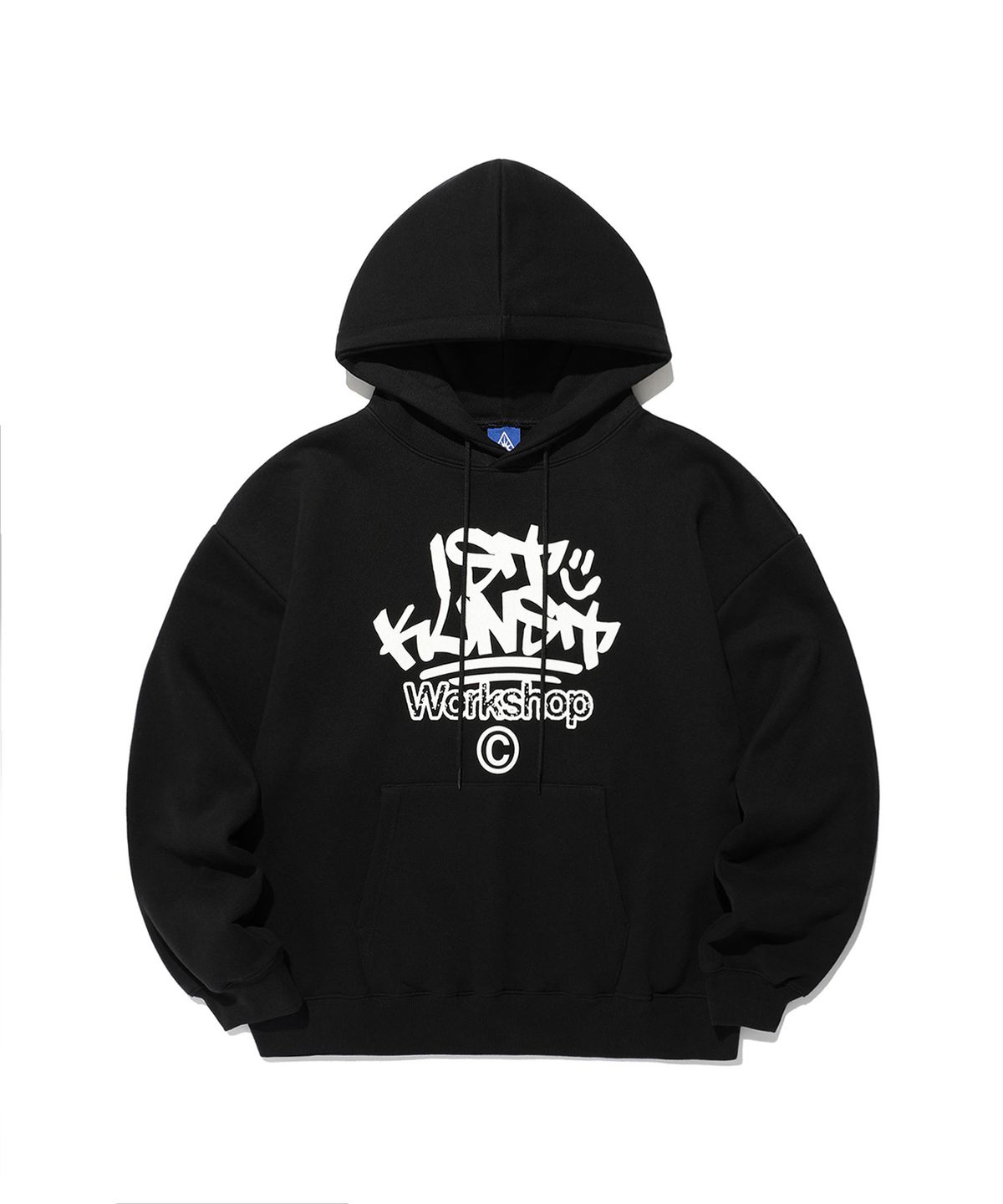 이스트쿤스트(ISTKUNST) IK TAG LOGO HOODIE_BLACK(IK2EFMM415A)