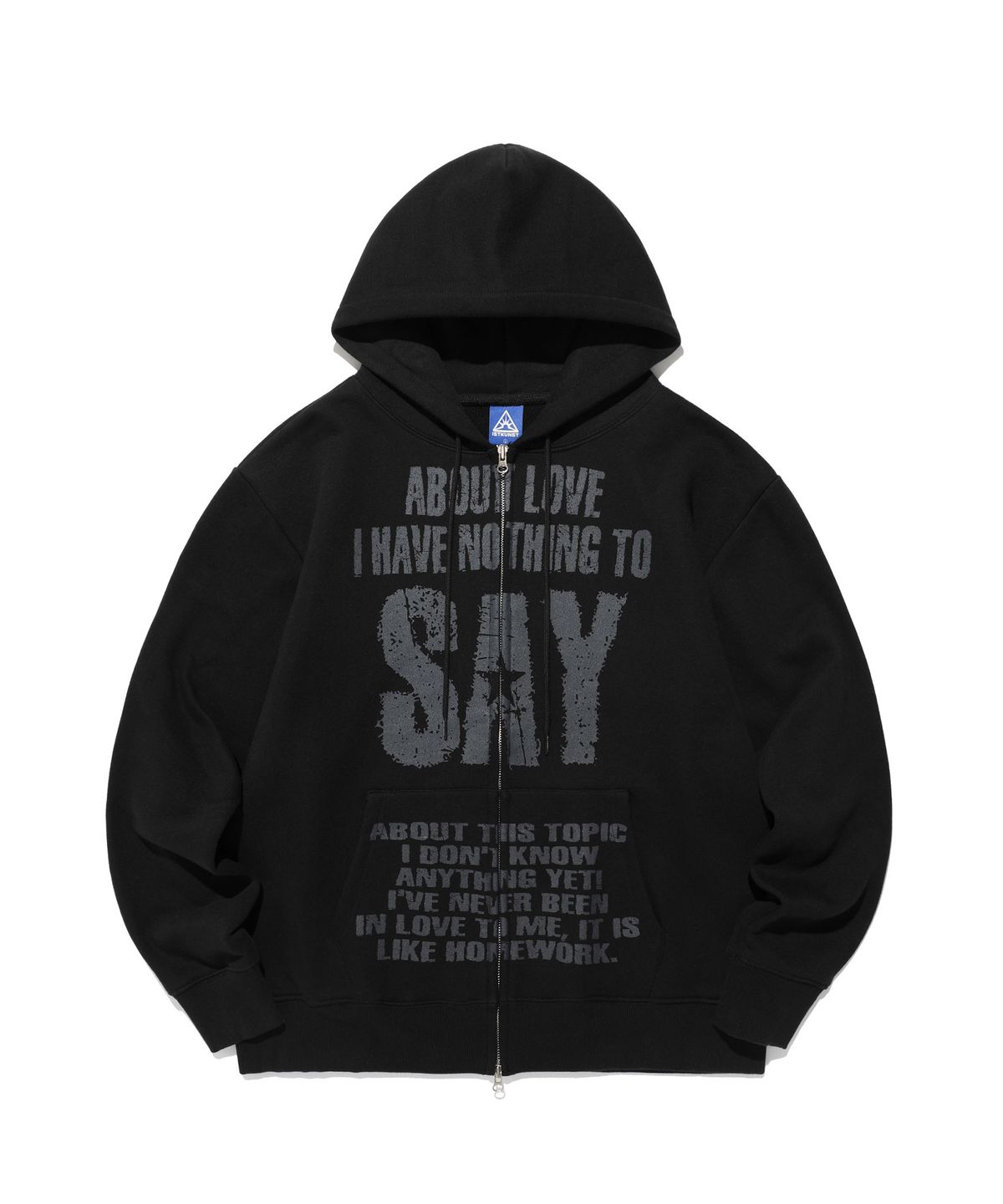 이스트쿤스트(ISTKUNST) SAY HOOD ZIP UP_BLACK(IK2EFMM484A)