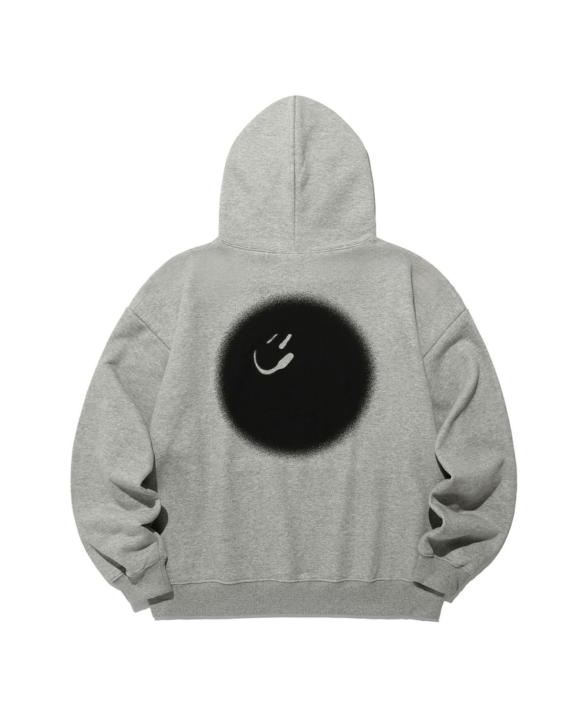 이스트쿤스트(ISTKUNST) BLUR SMILEY BALL HOODIE_GREY(IK2EFMM402A)