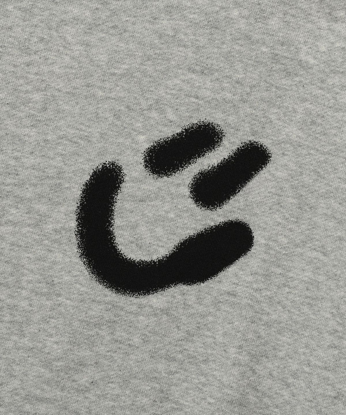 이스트쿤스트(ISTKUNST) BLUR SMILEY BALL HOODIE_GREY(IK2EFMM402A)