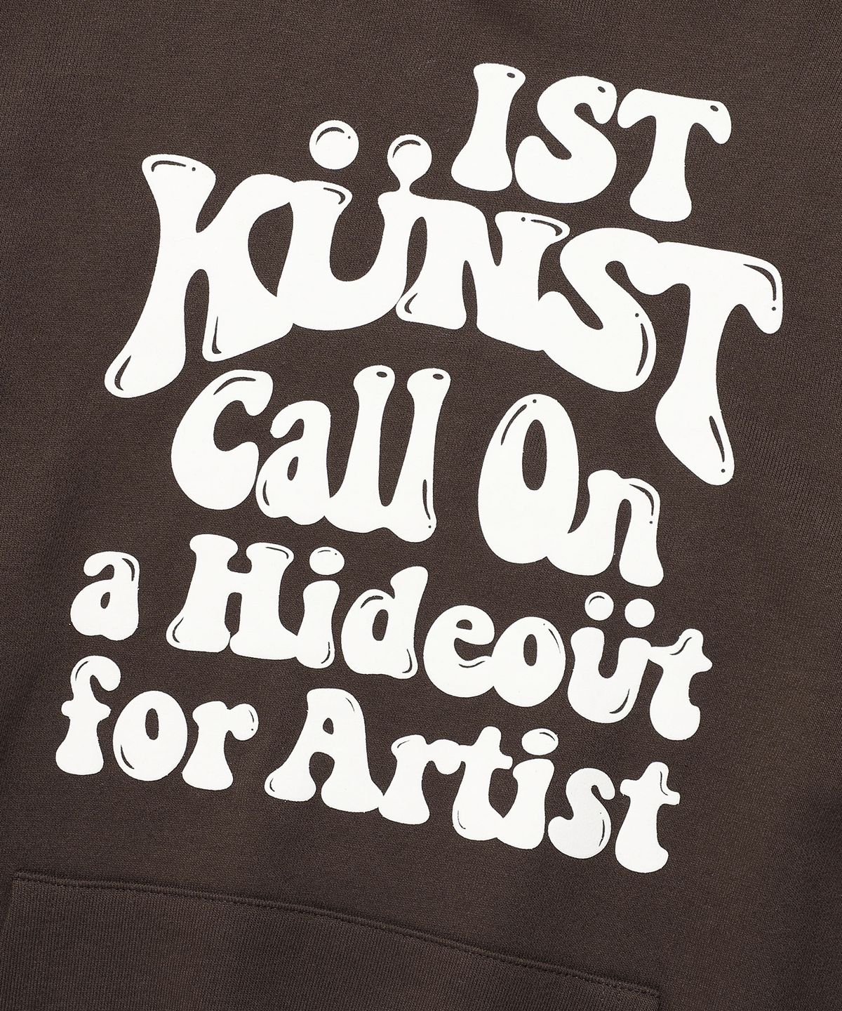 이스트쿤스트(ISTKUNST) HIDEOUT HOODIE_BROWN(IK2ESMM403A)