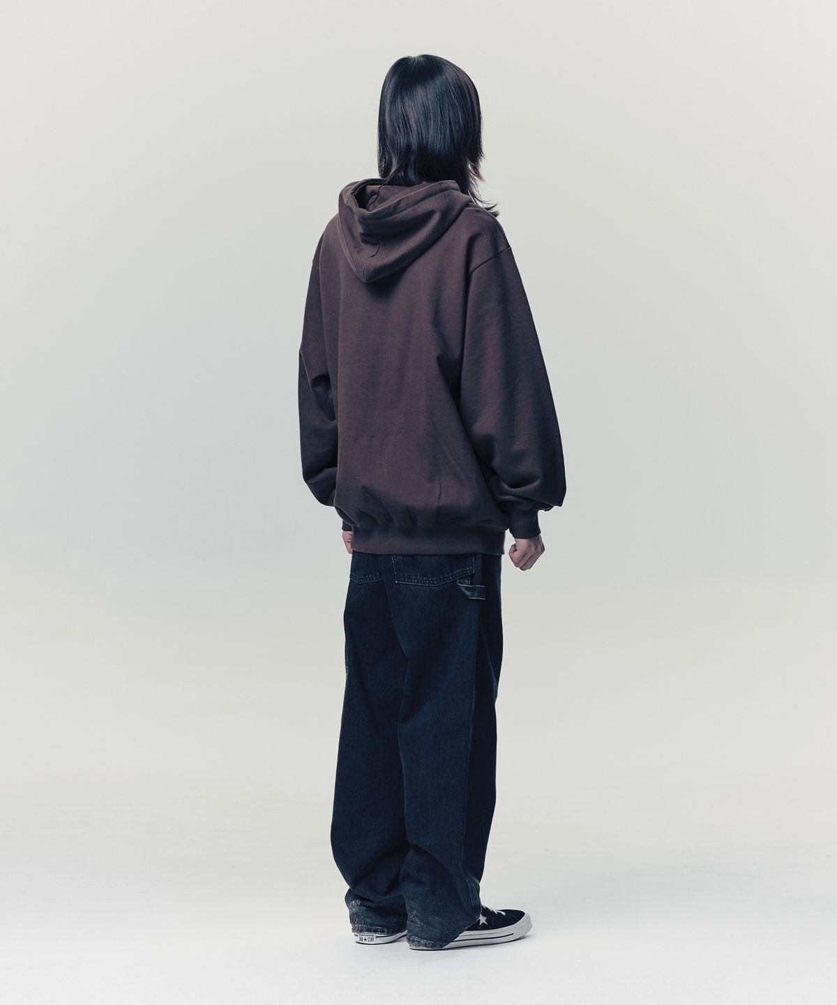 이스트쿤스트(ISTKUNST) HIDEOUT HOODIE_BROWN(IK2ESMM403A)