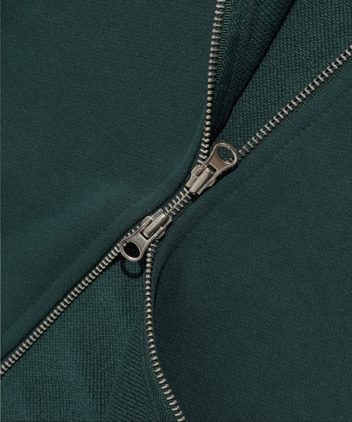 이스트쿤스트(ISTKUNST) LOGO&SMILEY HOOD ZIP UP_DEEP GREEN(IK2EFMM480A)