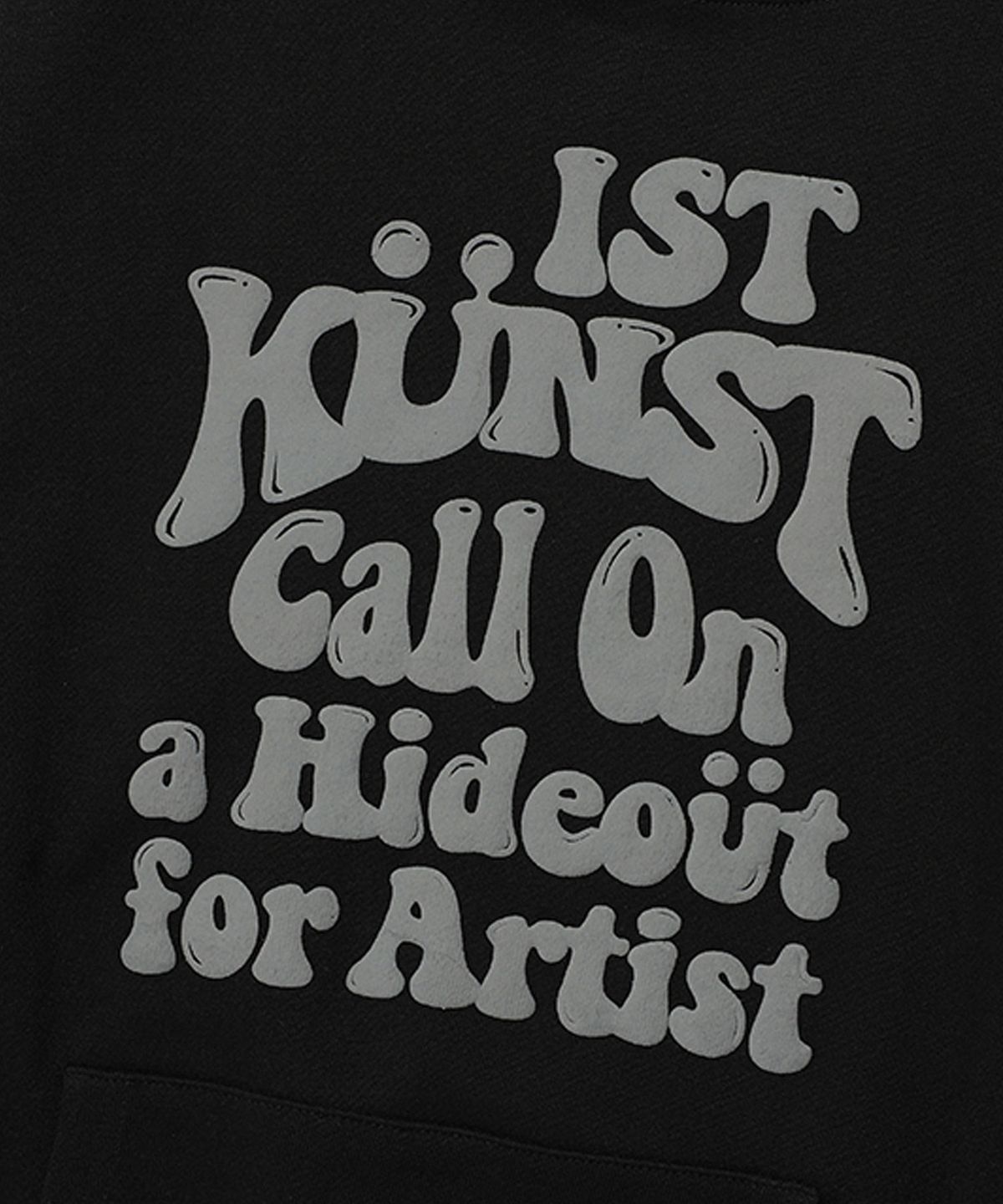 이스트쿤스트(ISTKUNST) HIDEOUT HOODIE_BLACK(IK2ESMM403A)
