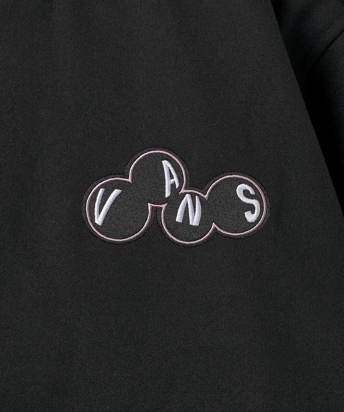 반스(VANS) 스커틀 베이스볼 자켓 - 블랙 / VN000HMNBLK1