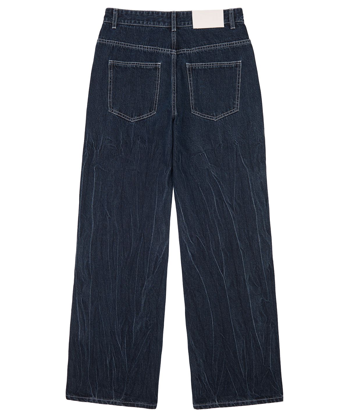 데케트(DECET) Dawn Semi Wide Jeans DCPT002CRDBlue