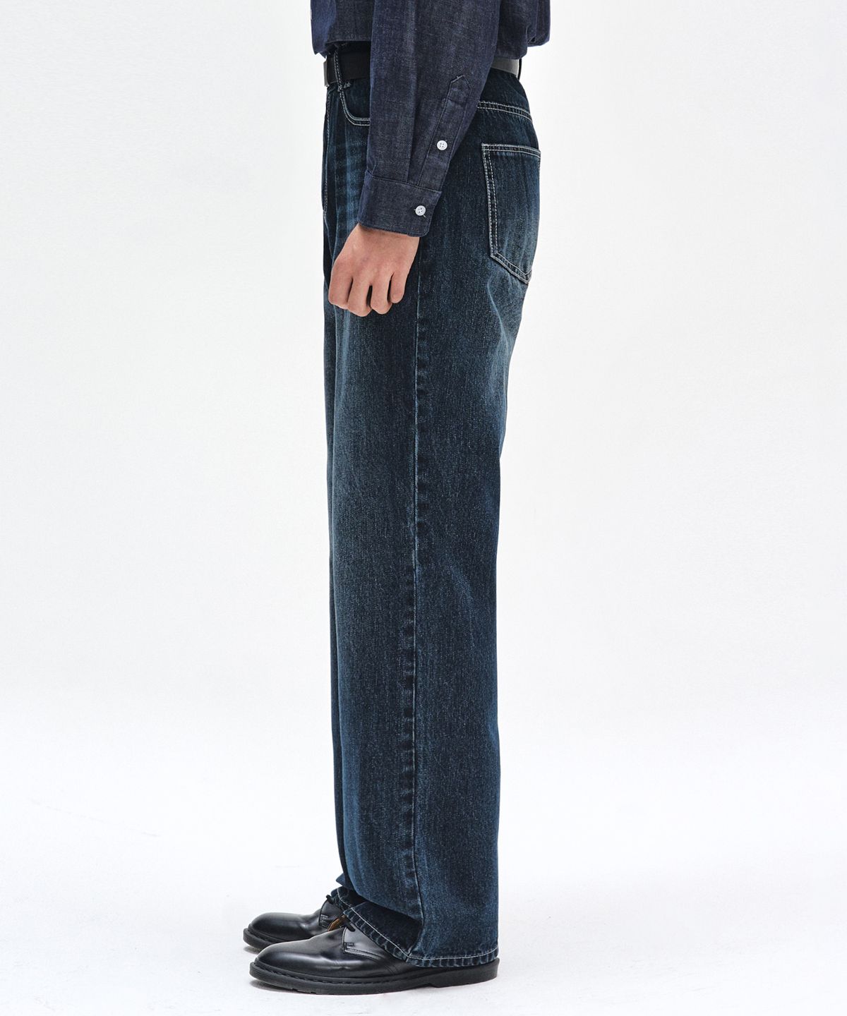 데케트(DECET) Dawn Semi Wide Jeans DCPT002DBlueB