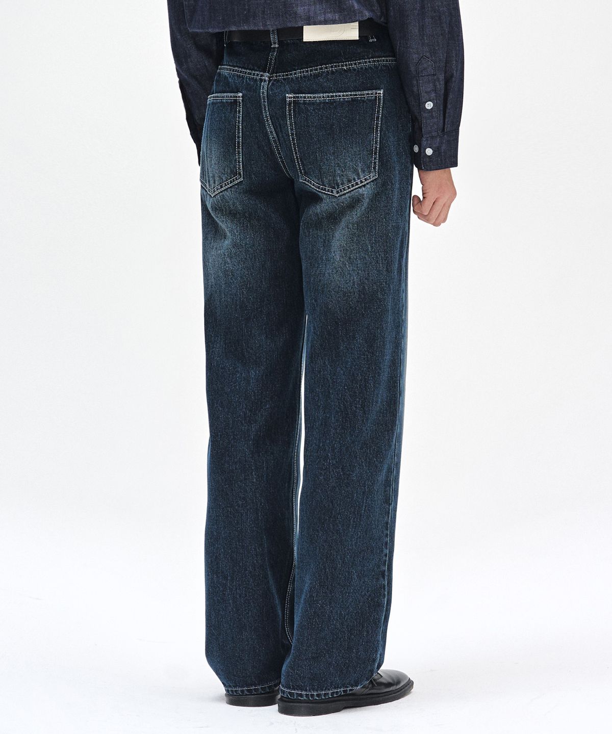 데케트(DECET) Dawn Semi Wide Jeans DCPT002DBlueB