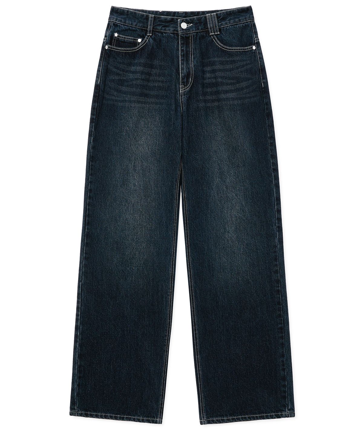 데케트(DECET) Dawn Semi Wide Jeans DCPT002DBlueB