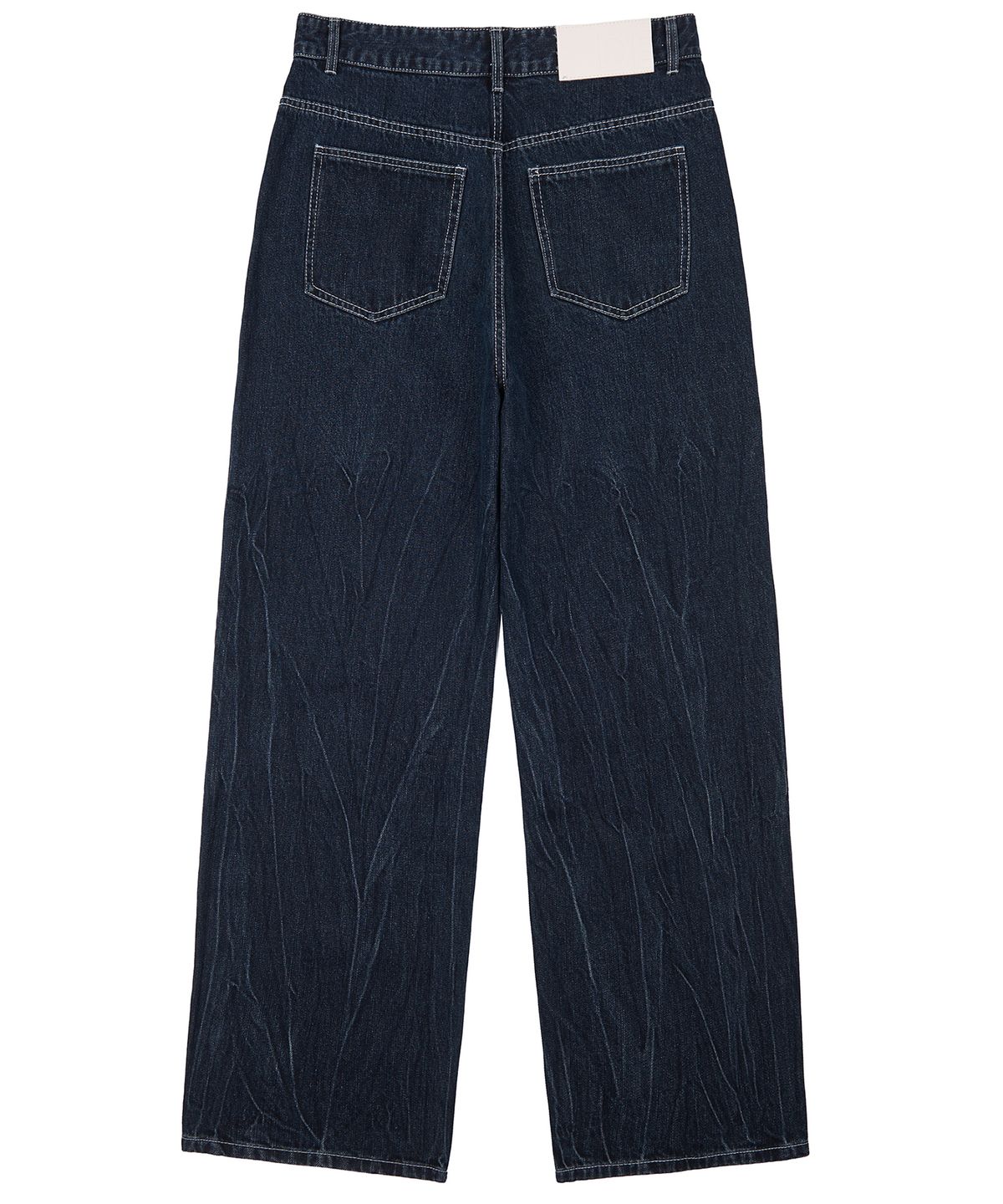 데케트(DECET) Dawn 2Pleats Wide Jeans DCPT007CRDBlue