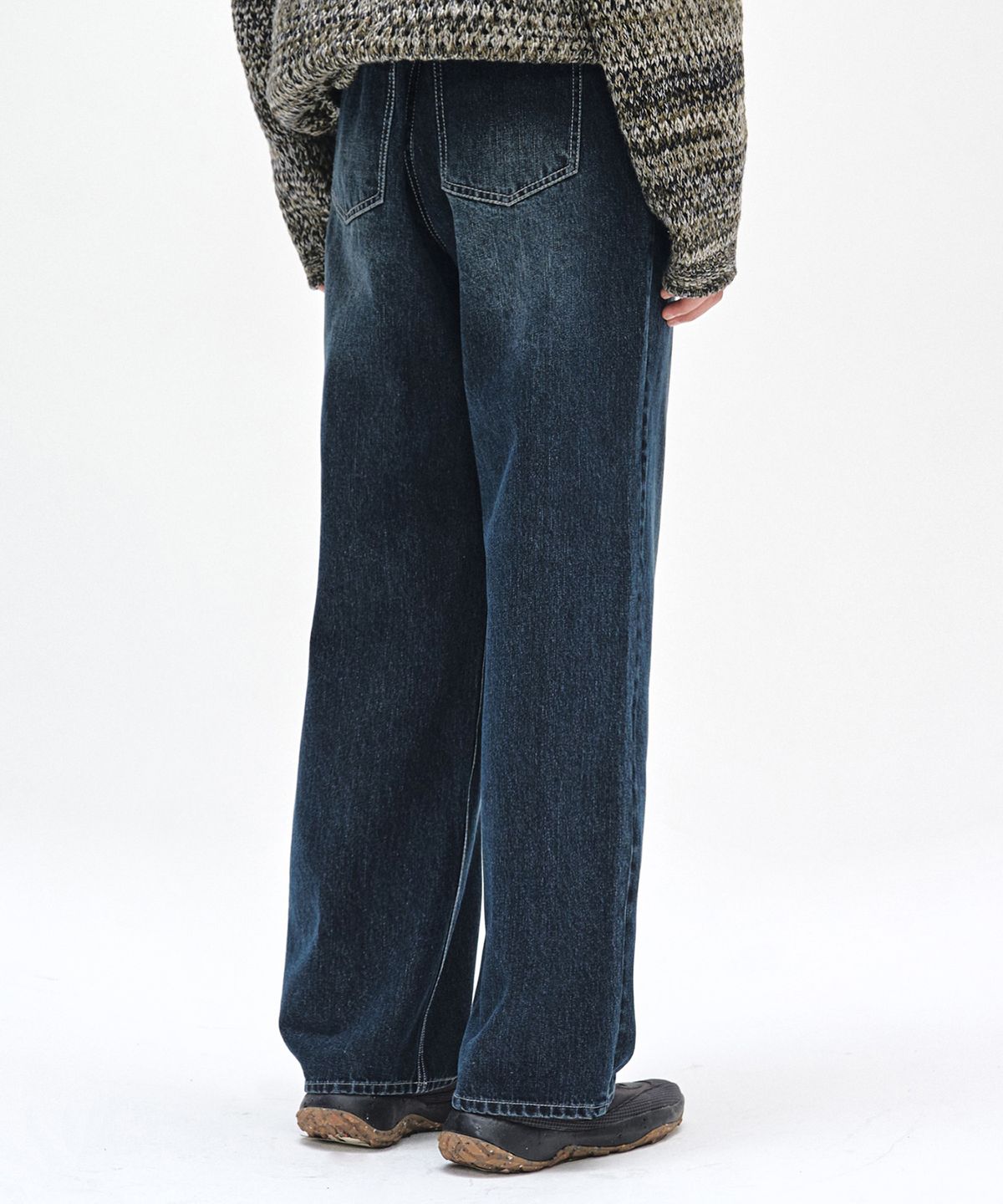 데케트(DECET) Dawn 2Pleats Wide Jeans DCPT007DBlueA