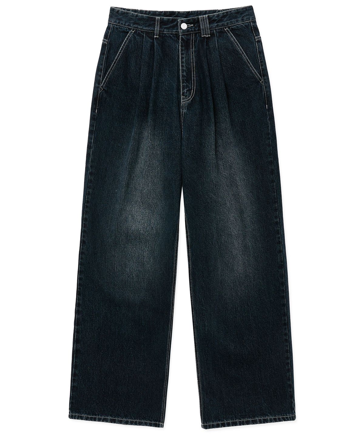 데케트(DECET) Dawn 2Pleats Wide Jeans DCPT007DBlueA