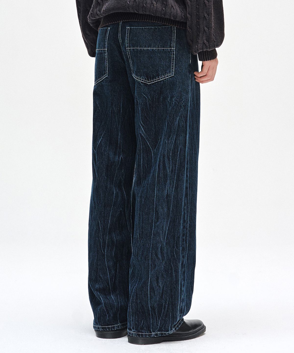 데케트(DECET) Mid Rise Wide Jeans DCPT027CRDBlue