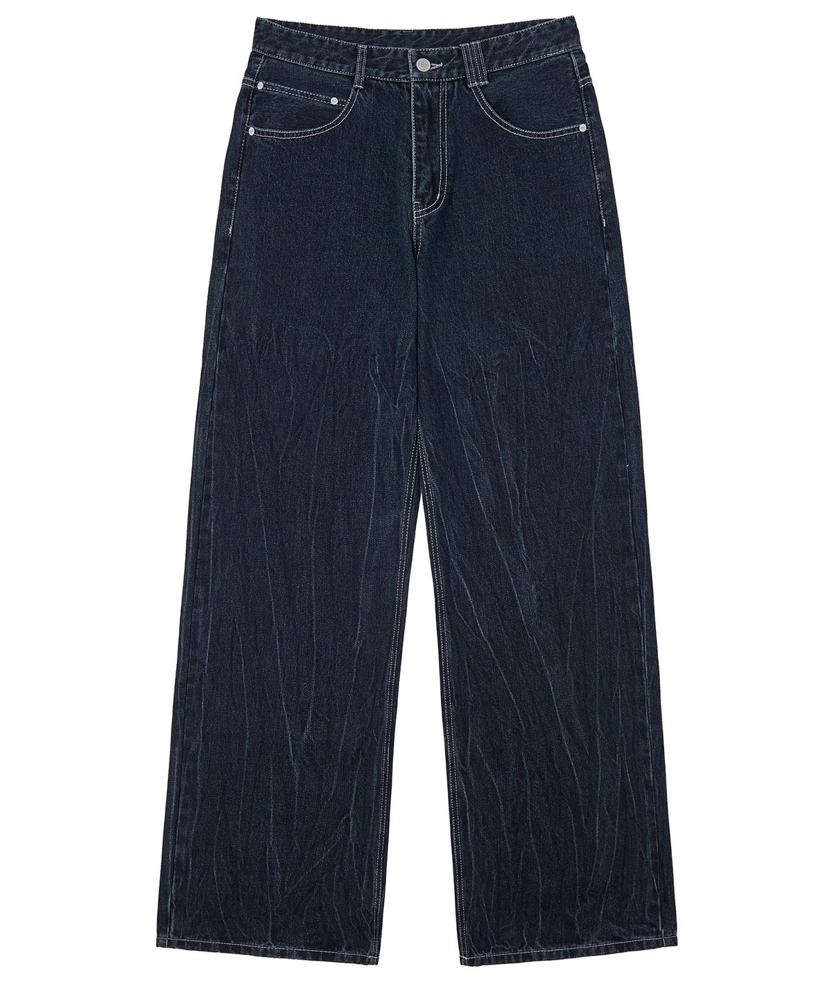 데케트(DECET) Mid Rise Wide Jeans DCPT027CRDBlue