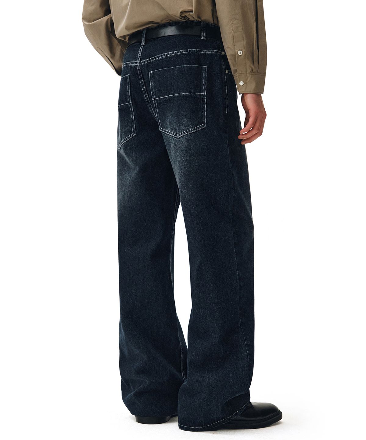 데케트(DECET) Mid Rise Wide Jeans DCPT027DBlueB