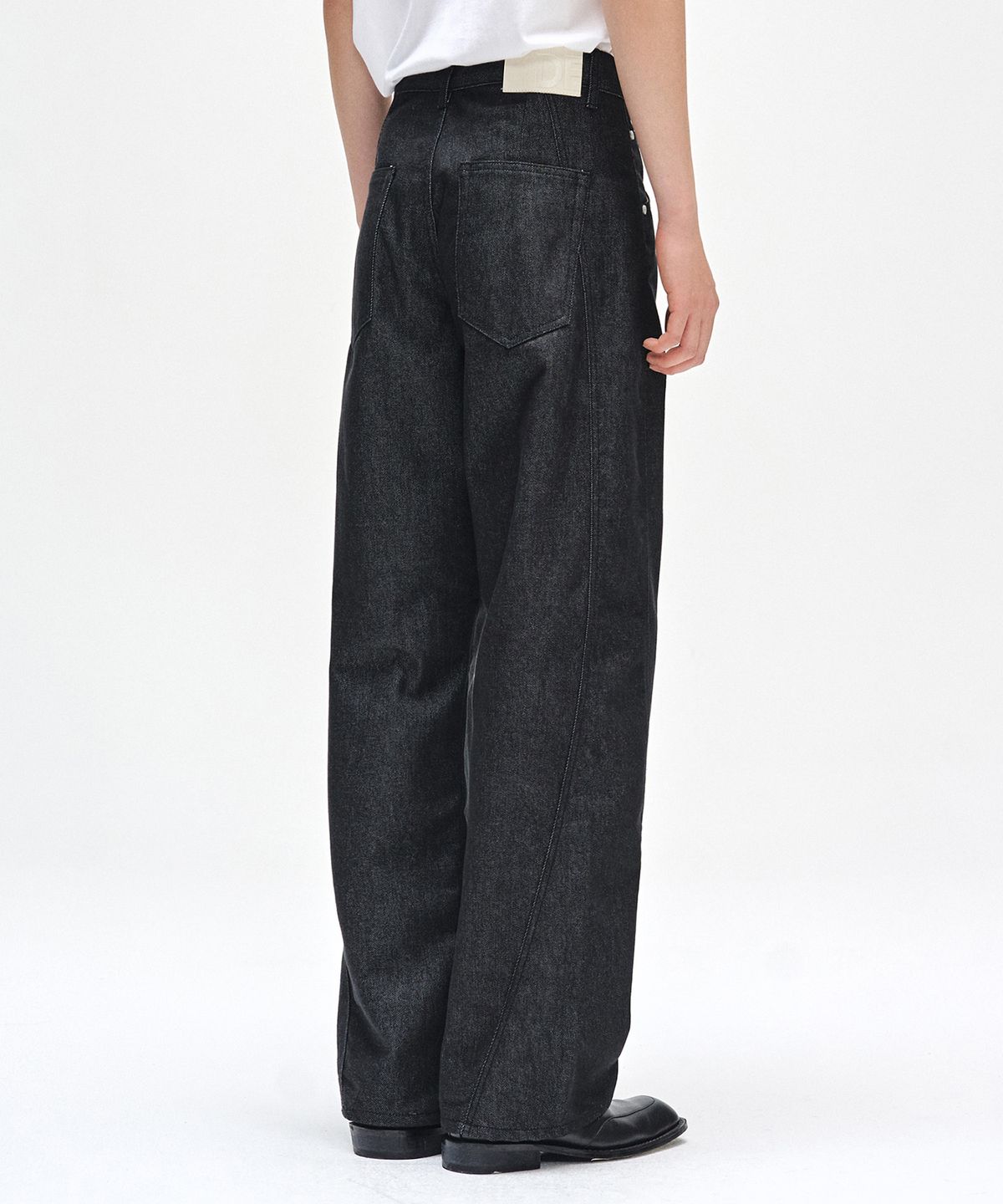 데케트(DECET) Curved Wide Jeans DCPT033CPBlack2
