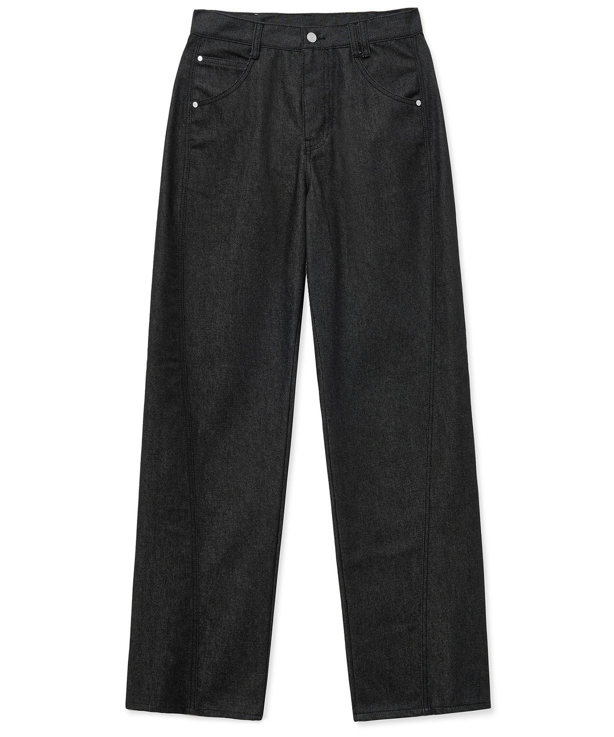 데케트(DECET) Curved Wide Jeans DCPT033CPBlack2