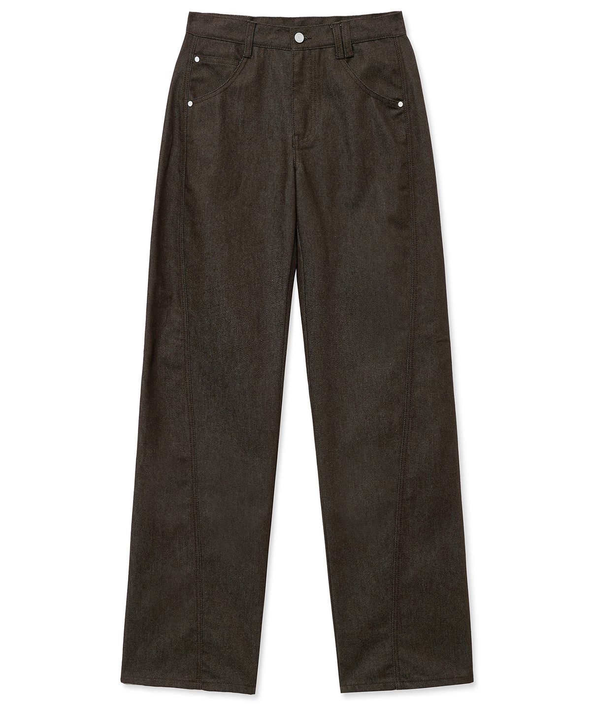 데케트(DECET) Curved Wide Jeans DCPT033CPBrown