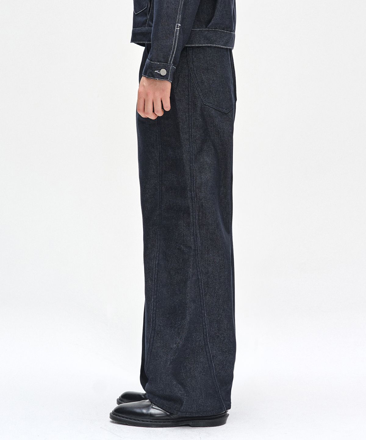 데케트(DECET) Curved Wide Jeans DCPT033CPIndigo2