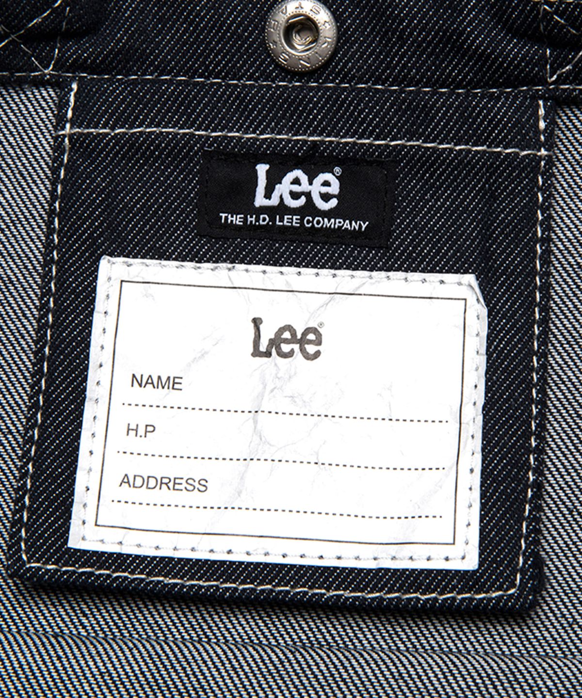 리 키즈(LEE KIDS) 빅 트위치 로고 데님 에코백 인디고미디움 LK2403EC03IM
