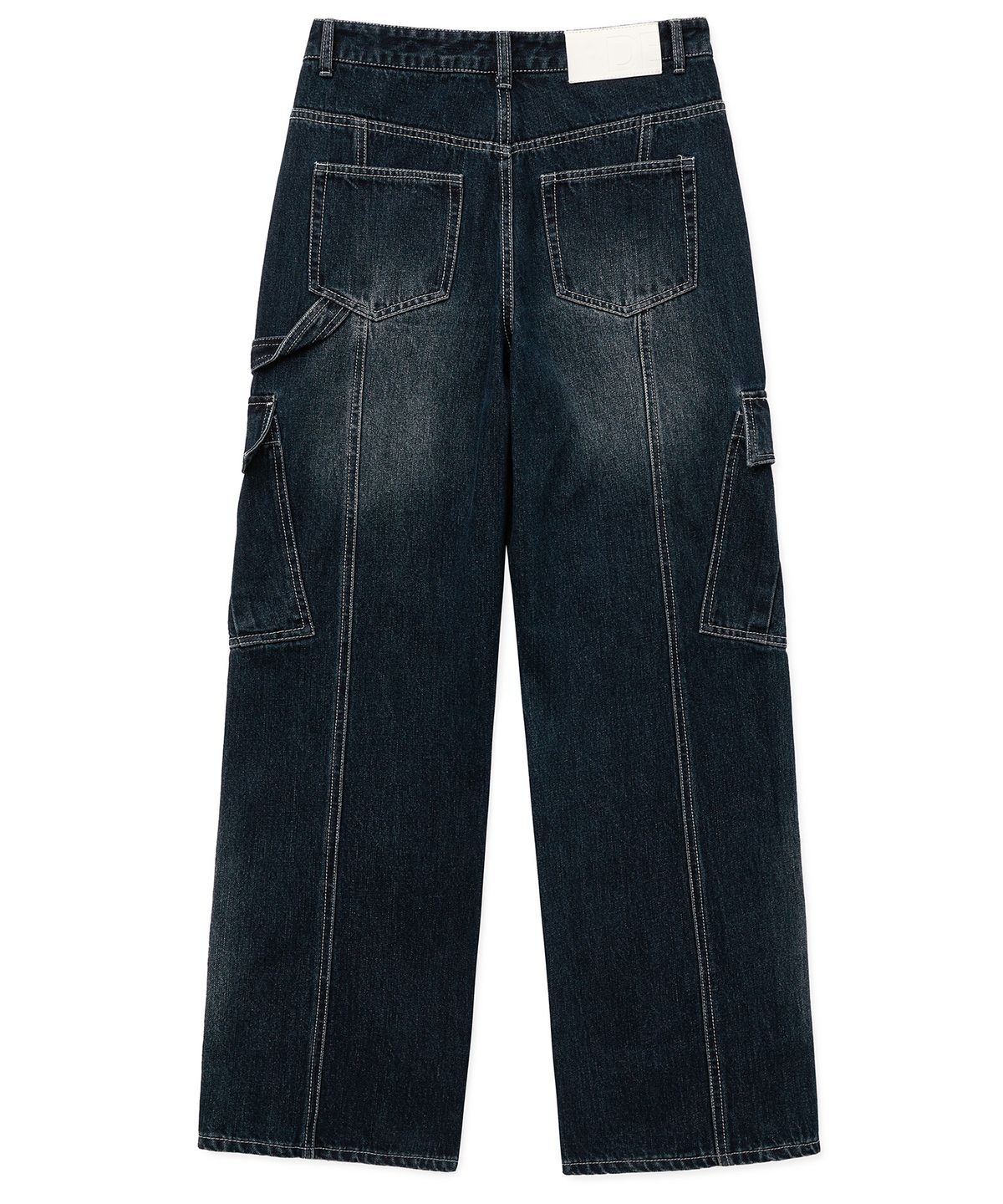 데케트(DECET) Cargo Carpenter Wide Jeans DCPT042DBlueA