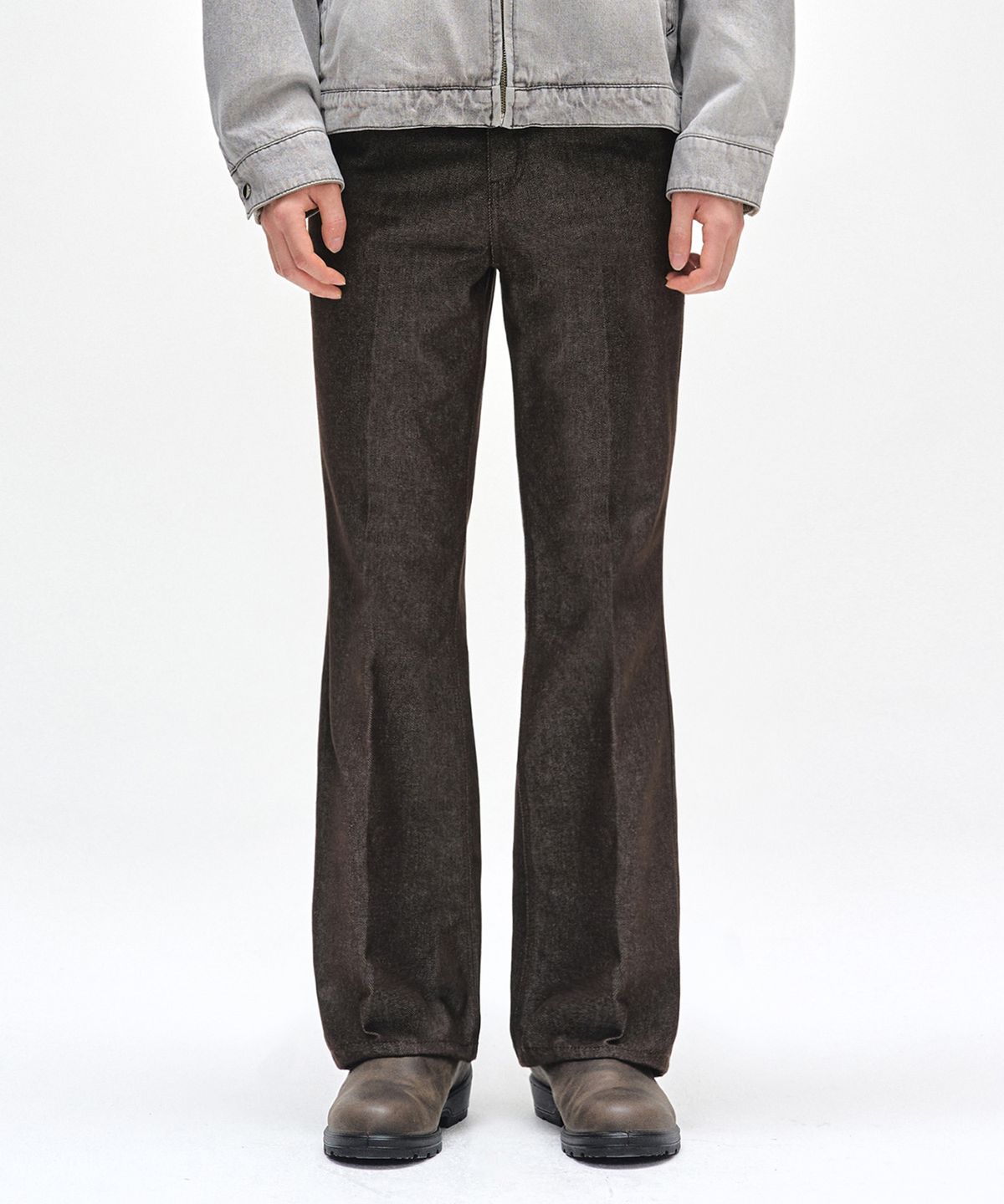 데케트(DECET) Dawn Semi Flared Jeans DCPT044CPBrown