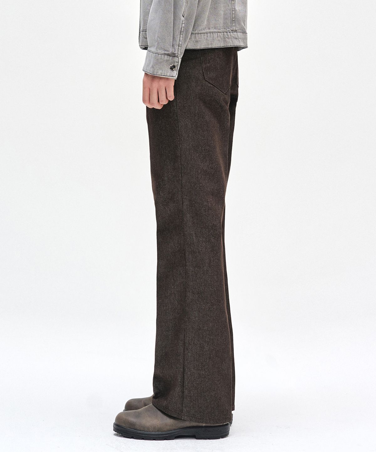 데케트(DECET) Dawn Semi Flared Jeans DCPT044CPBrown