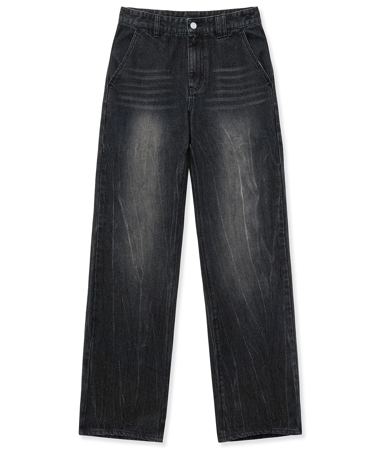 데케트(DECET) Dawn Semi Flared Jeans DCPT044CRBlackB