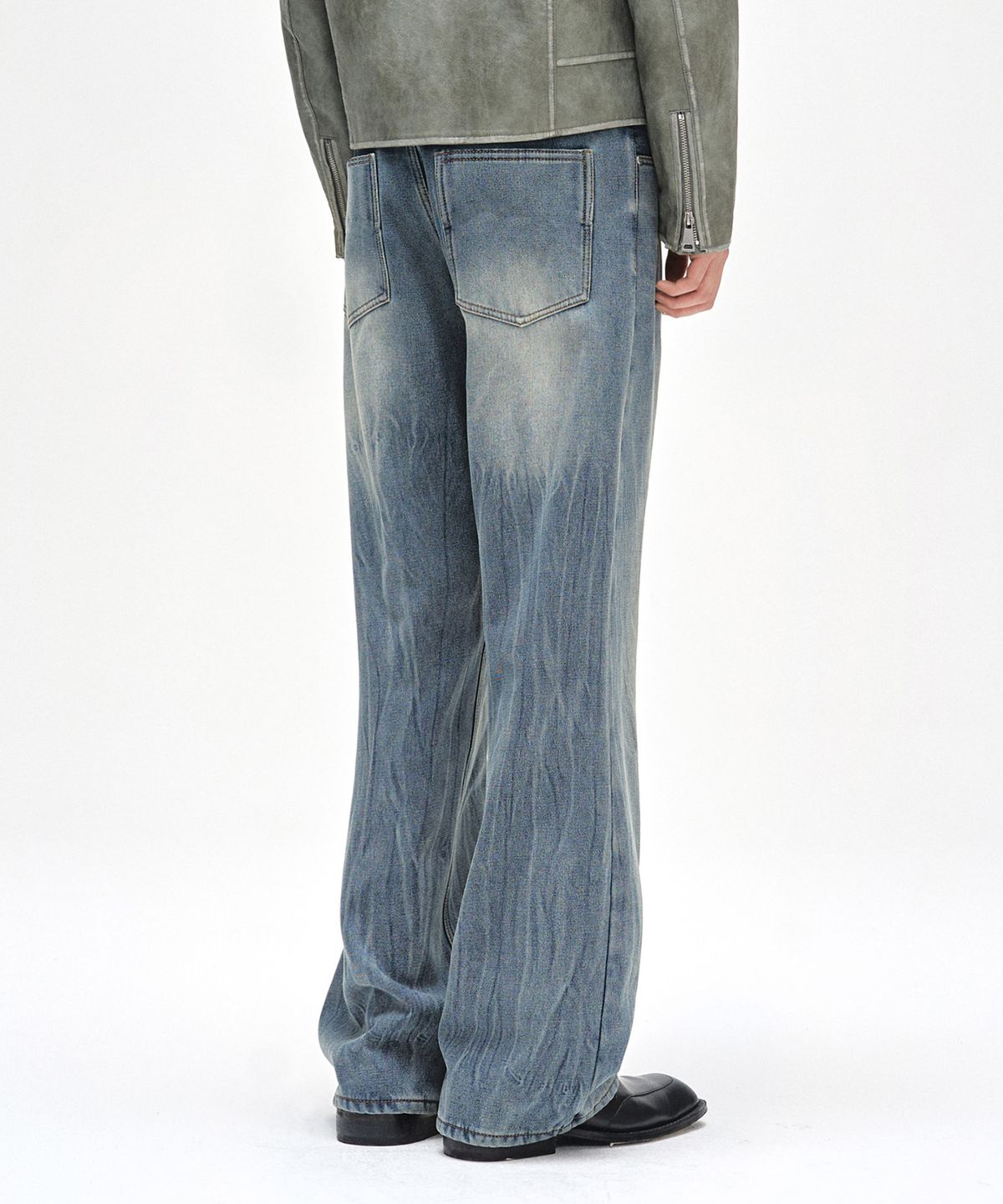 데케트(DECET) Dawn Semi Flared Jeans DCPT044CRYBlueB