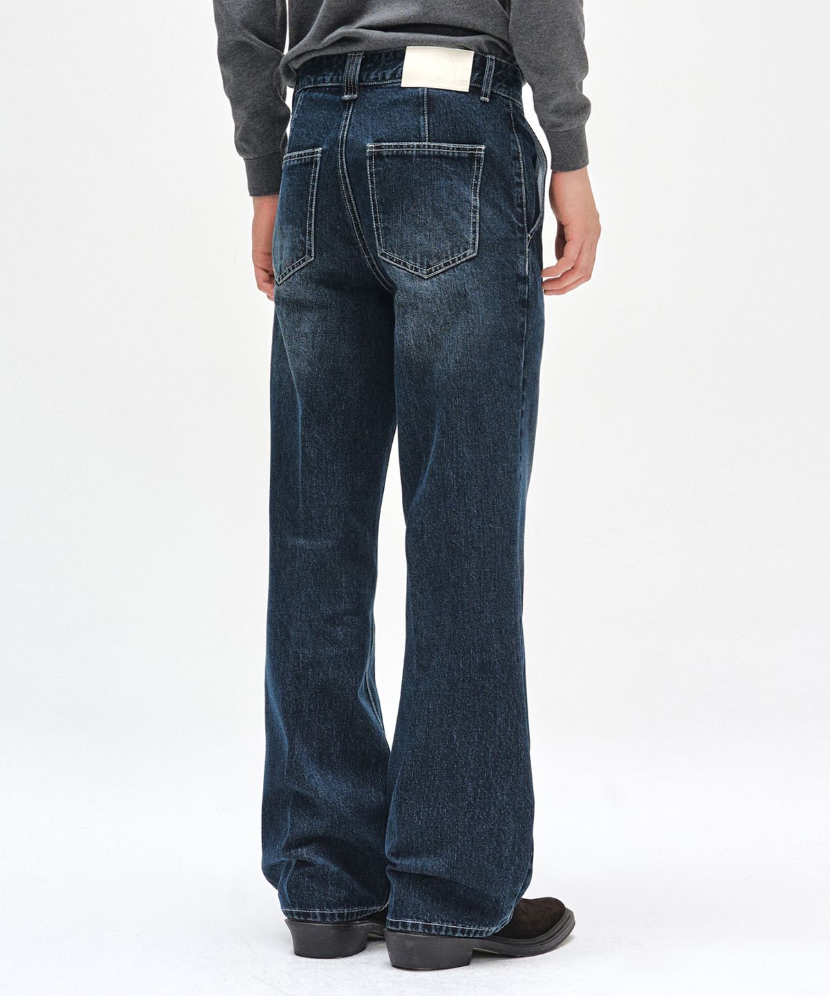 데케트(DECET) Dawn Semi Flared Jeans DCPT044DBlue