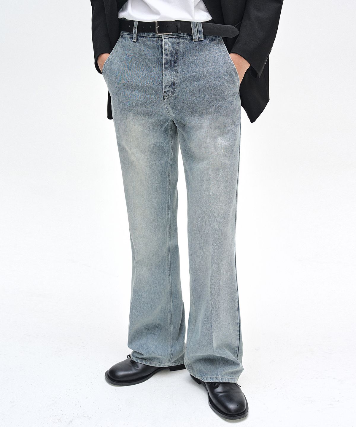 데케트(DECET) Dawn Semi Flared Jeans DCPT044YBlueA